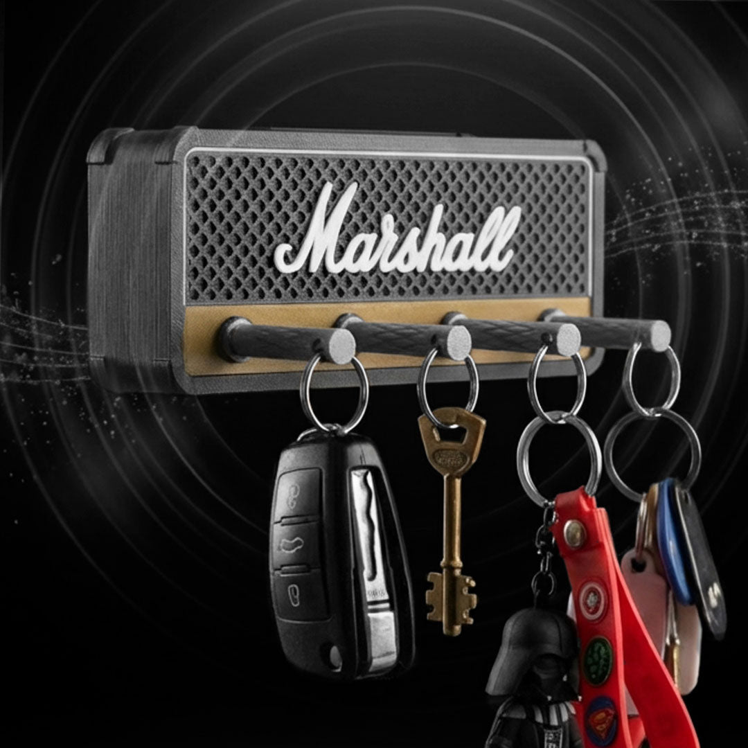 Kit MiniAmpli™ Marshall Porta llaves + 4 llaveros plug jack