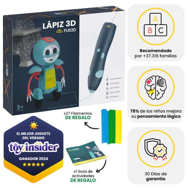 Lápiz FUS3D™ Kids - Lápiz de impresión 3D
